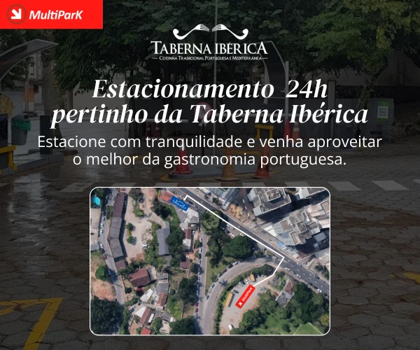 Estacionamento 24h pertinho da Taberna Ibérica